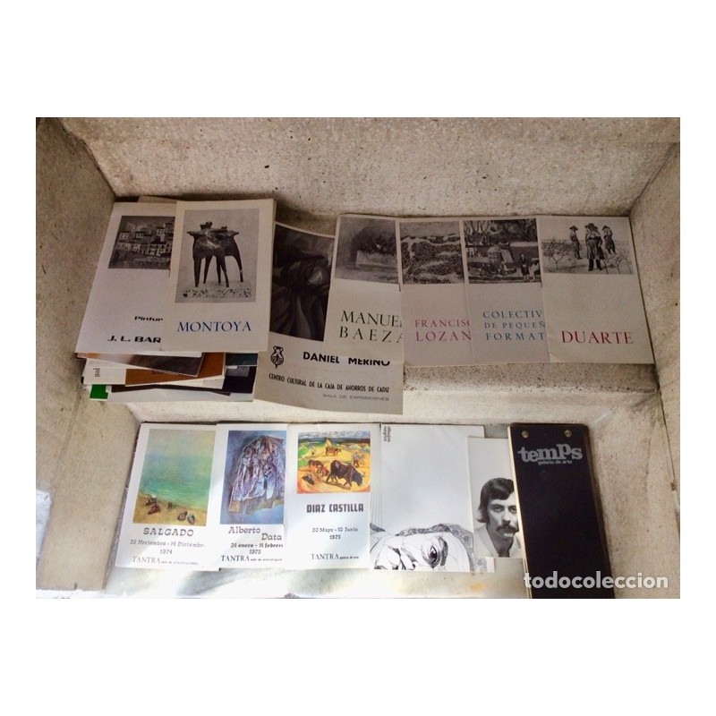 PINTURA Y ESCULTURA.CATALOGOS DE EXPOSICIÓN DE ARTISTAS.50 CATÁLOGOS DISTINTOS.AÑOS 70.