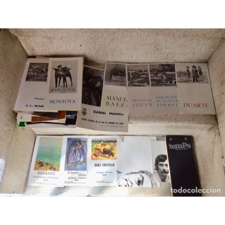 PINTURA Y ESCULTURA.CATALOGOS DE EXPOSICIÓN DE ARTISTAS.50 CATÁLOGOS DISTINTOS.AÑOS 70.