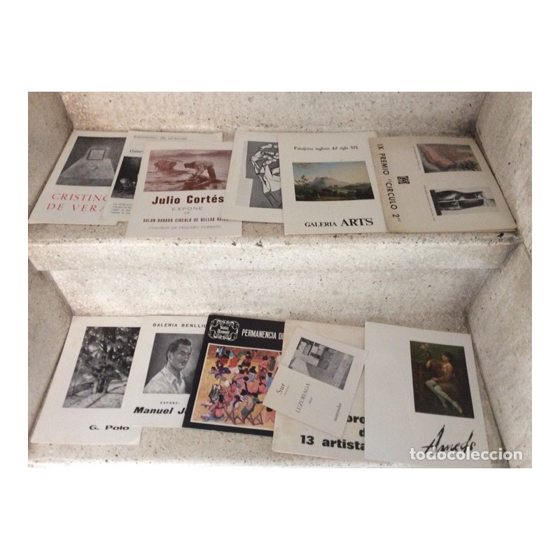 PINTURA Y ESCULTURA.CATALOGOS DE EXPOSICIÓN DE ARTISTAS.50 CATALOGOS DISTINTOS.AÑOS 70.