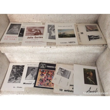 PINTURA Y ESCULTURA.CATALOGOS DE EXPOSICIÓN DE ARTISTAS.50 CATALOGOS DISTINTOS.AÑOS 70.