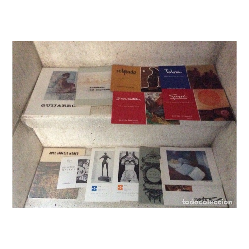 PINTURA Y ESCULTURA.CATALOGOS DE EXPOSICIÓN DE ARTISTAS.42 CATALOGOS DISTINTOS.AÑOS 70.