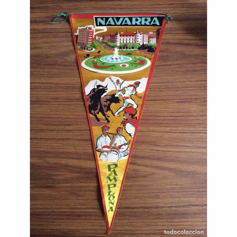 NAVARRA. PAMPLONA. BANDERÍN ANTIGUO.